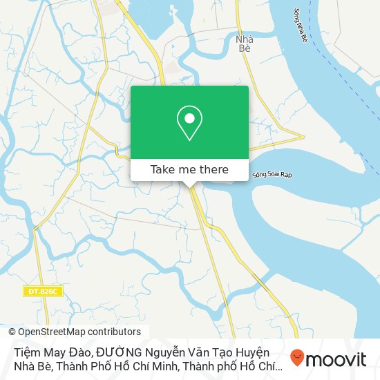 Bản đồ Tiệm May Đào, ĐƯỜNG Nguyễn Văn Tạo Huyện Nhà Bè, Thành Phố Hồ Chí Minh