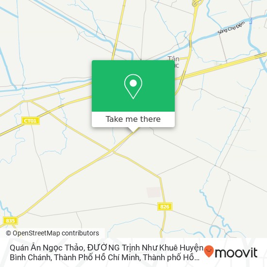 Bản đồ Quán Ăn Ngọc Thảo, ĐƯỜNG Trịnh Như Khuê Huyện Bình Chánh, Thành Phố Hồ Chí Minh
