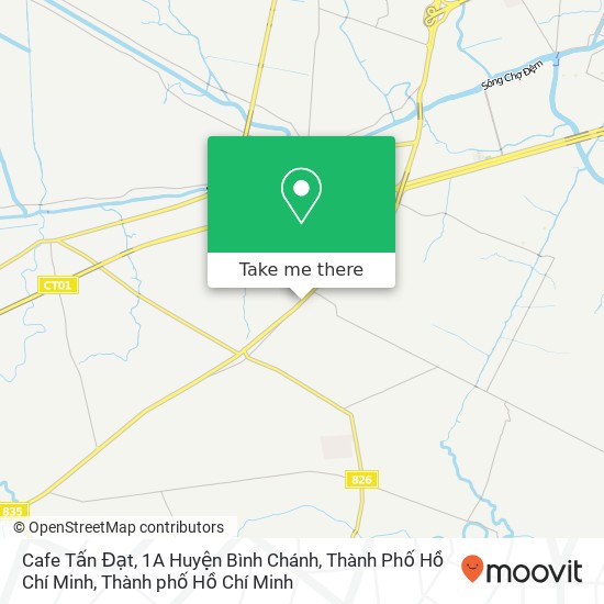 Bản đồ Cafe Tấn Đạt, 1A Huyện Bình Chánh, Thành Phố Hồ Chí Minh