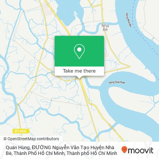 Bản đồ Quán Hùng, ĐƯỜNG Nguyễn Văn Tạo Huyện Nhà Bè, Thành Phố Hồ Chí Minh