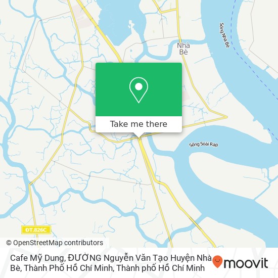 Bản đồ Cafe Mỹ Dung, ĐƯỜNG Nguyễn Văn Tạo Huyện Nhà Bè, Thành Phố Hồ Chí Minh