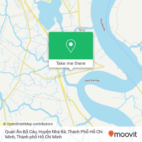 Bản đồ Quán Ăn Bồ Câu, Huyện Nhà Bè, Thành Phố Hồ Chí Minh