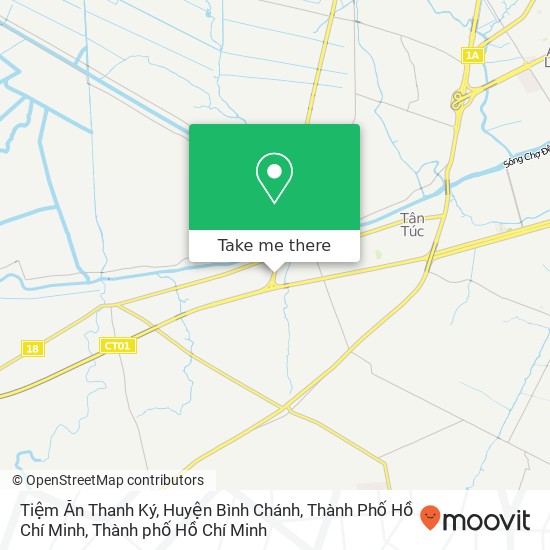 Bản đồ Tiệm Ăn Thanh Ký, Huyện Bình Chánh, Thành Phố Hồ Chí Minh