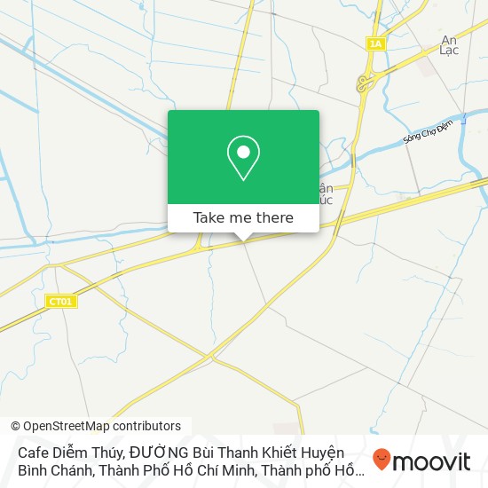 Bản đồ Cafe Diễm Thúy, ĐƯỜNG Bùi Thanh Khiết Huyện Bình Chánh, Thành Phố Hồ Chí Minh