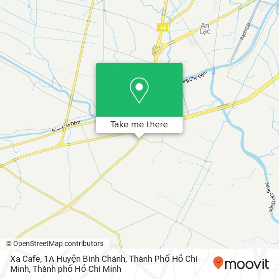 Bản đồ Xa Cafe, 1A Huyện Bình Chánh, Thành Phố Hồ Chí Minh
