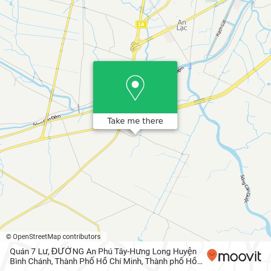 Bản đồ Quán 7 Lư, ĐƯỜNG An Phú Tây-Hưng Long Huyện Bình Chánh, Thành Phố Hồ Chí Minh