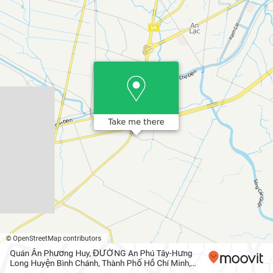 Bản đồ Quán Ăn Phương Huy, ĐƯỜNG An Phú Tây-Hưng Long Huyện Bình Chánh, Thành Phố Hồ Chí Minh