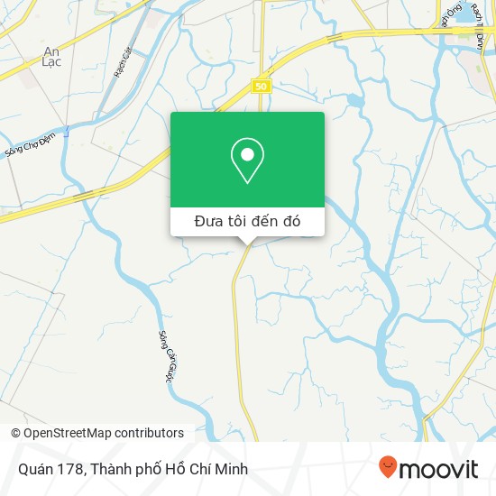 Bản đồ Quán 178, 50 Huyện Bình Chánh, Thành Phố Hồ Chí Minh
