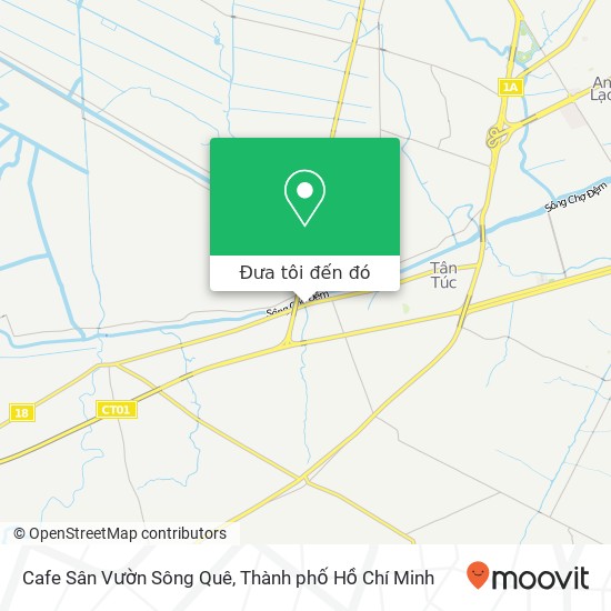 Bản đồ Cafe Sân Vườn Sông Quê, ĐƯỜNG Nguyễn Hữu Trí Huyện Bình Chánh, Thành Phố Hồ Chí Minh