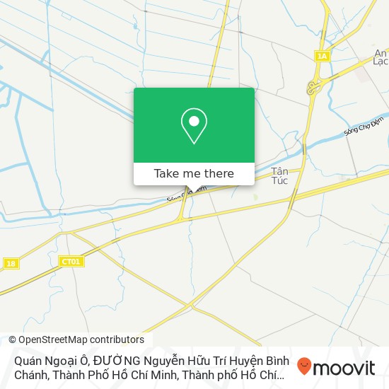 Bản đồ Quán Ngoại Ô, ĐƯỜNG Nguyễn Hữu Trí Huyện Bình Chánh, Thành Phố Hồ Chí Minh
