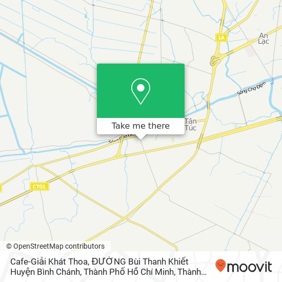 Bản đồ Cafe-Giải Khát Thoa, ĐƯỜNG Bùi Thanh Khiết Huyện Bình Chánh, Thành Phố Hồ Chí Minh