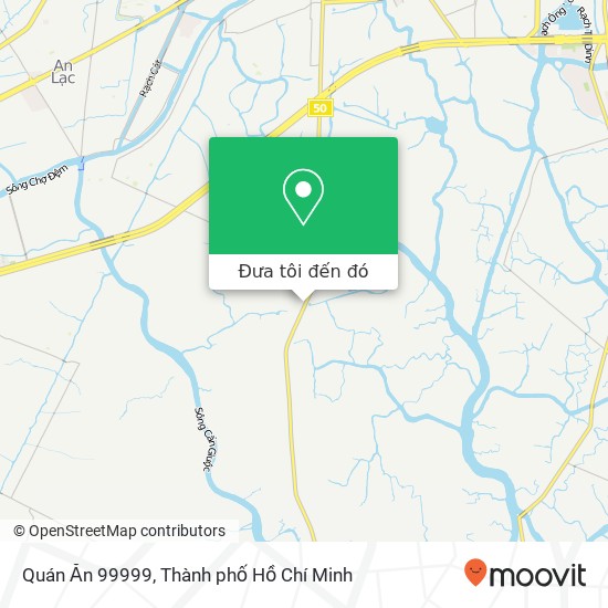 Bản đồ Quán Ăn 99999, 50 Huyện Bình Chánh, Thành Phố Hồ Chí Minh