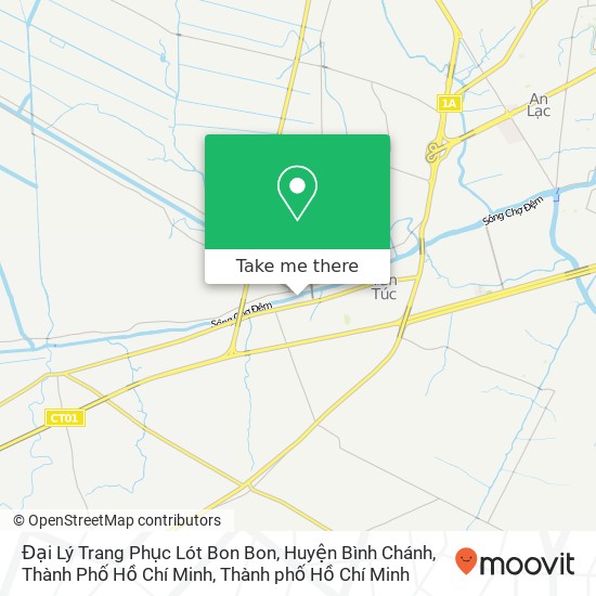 Bản đồ Đại Lý Trang Phục Lót Bon Bon, Huyện Bình Chánh, Thành Phố Hồ Chí Minh