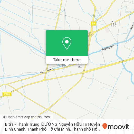 Bản đồ Biti's - Thành Trung, ĐƯỜNG Nguyễn Hữu Trí Huyện Bình Chánh, Thành Phố Hồ Chí Minh
