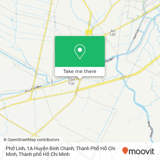 Bản đồ Phở Linh, 1A Huyện Bình Chánh, Thành Phố Hồ Chí Minh