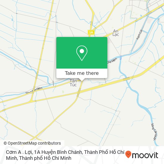 Bản đồ Cơm A . Lợi, 1A Huyện Bình Chánh, Thành Phố Hồ Chí Minh