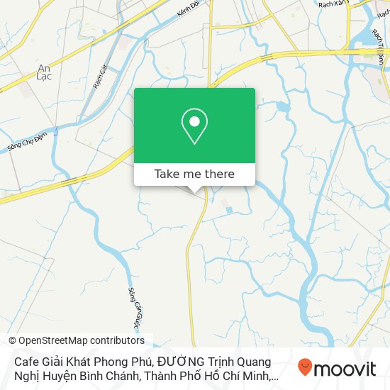 Bản đồ Cafe Giải Khát Phong Phú, ĐƯỜNG Trịnh Quang Nghị Huyện Bình Chánh, Thành Phố Hồ Chí Minh