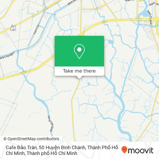 Bản đồ Cafe Bảo Trân, 50 Huyện Bình Chánh, Thành Phố Hồ Chí Minh