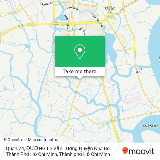 Bản đồ Quán 74, ĐƯỜNG Lê Văn Lương Huyện Nhà Bè, Thành Phố Hồ Chí Minh