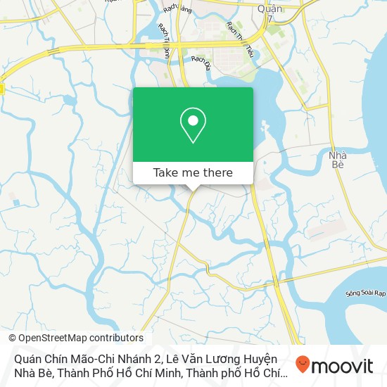 Bản đồ Quán Chín Mão-Chi Nhánh 2, Lê Văn Lương Huyện Nhà Bè, Thành Phố Hồ Chí Minh