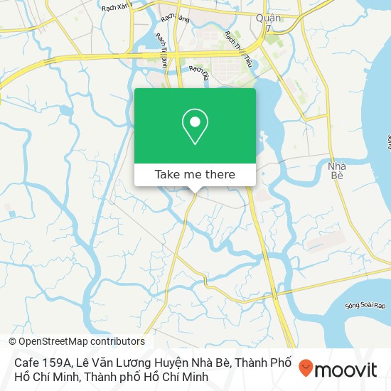 Bản đồ Cafe 159A, Lê Văn Lương Huyện Nhà Bè, Thành Phố Hồ Chí Minh
