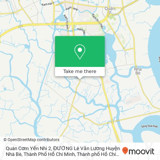 Bản đồ Quán Cơm Yến Nhi 2, ĐƯỜNG Lê Văn Lương Huyện Nhà Bè, Thành Phố Hồ Chí Minh