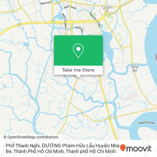 Bản đồ Phở Thanh Nghi, ĐƯỜNG Phạm Hữu Lầu Huyện Nhà Bè, Thành Phố Hồ Chí Minh