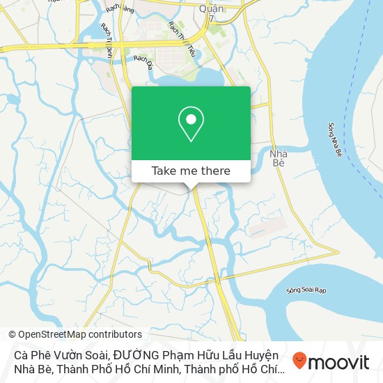 Bản đồ Cà Phê Vườn Soài, ĐƯỜNG Phạm Hữu Lầu Huyện Nhà Bè, Thành Phố Hồ Chí Minh