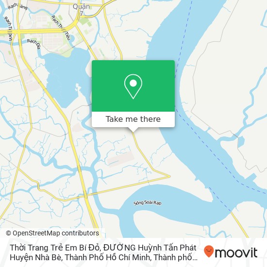 Bản đồ Thời Trang Trẻ Em Bí Đỏ, ĐƯỜNG Huỳnh Tấn Phát Huyện Nhà Bè, Thành Phố Hồ Chí Minh