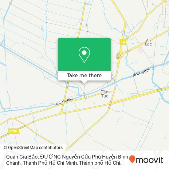 Bản đồ Quán Gia Bảo, ĐƯỜNG Nguyễn Cửu Phú Huyện Bình Chánh, Thành Phố Hồ Chí Minh