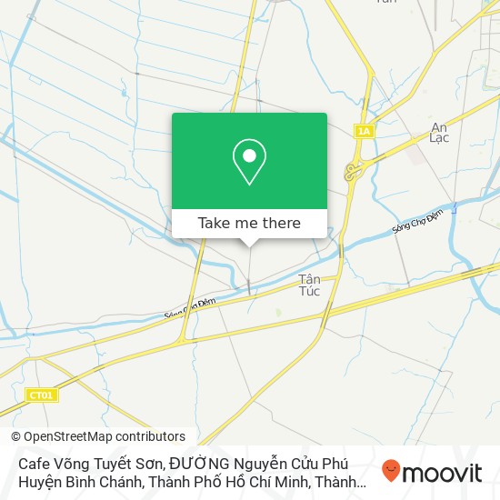 Bản đồ Cafe Võng Tuyết Sơn, ĐƯỜNG Nguyễn Cửu Phú Huyện Bình Chánh, Thành Phố Hồ Chí Minh