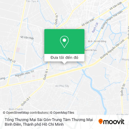 Bản đồ Tổng Thương Mại Sài Gòn-Trung Tâm Thương Mại Bình Điền