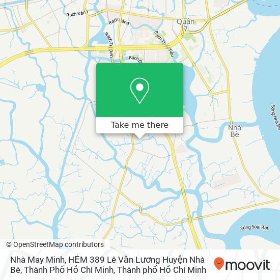 Bản đồ Nhà May Minh, HẺM 389 Lê Văn Lương Huyện Nhà Bè, Thành Phố Hồ Chí Minh