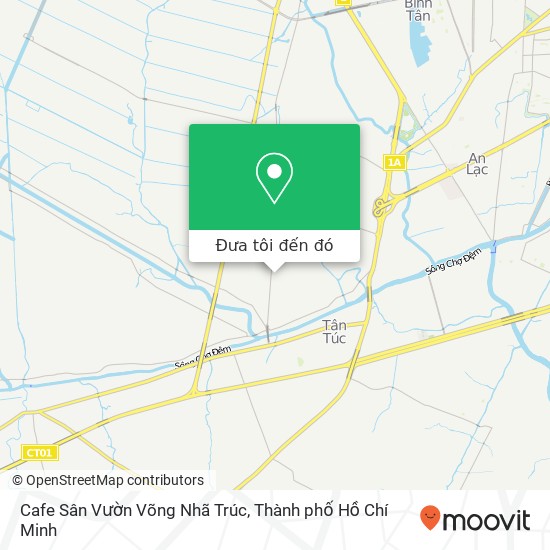 Bản đồ Cafe Sân Vườn Võng Nhã Trúc, Huyện Bình Chánh, Thành Phố Hồ Chí Minh