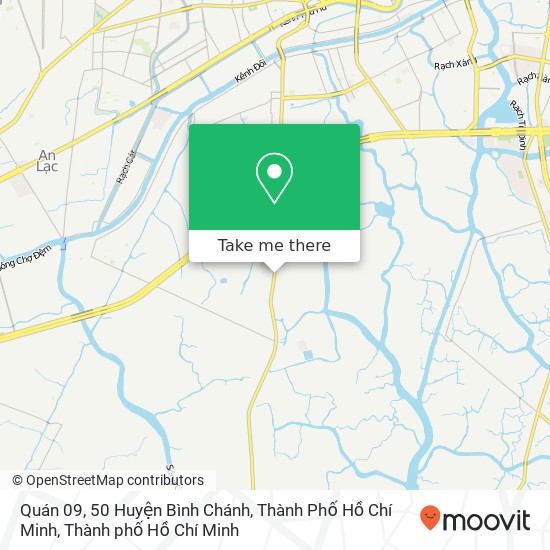 Bản đồ Quán 09, 50 Huyện Bình Chánh, Thành Phố Hồ Chí Minh