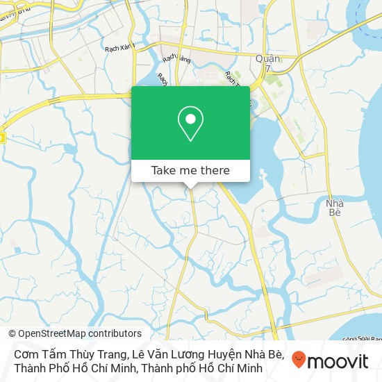 Bản đồ Cơm Tấm Thùy Trang, Lê Văn Lương Huyện Nhà Bè, Thành Phố Hồ Chí Minh