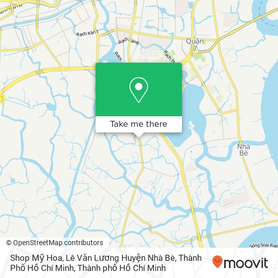 Bản đồ Shop Mỹ Hoa, Lê Văn Lương Huyện Nhà Bè, Thành Phố Hồ Chí Minh