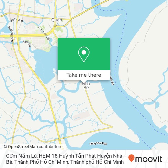 Bản đồ Cơm Năm Lù, HẺM 18 Huỳnh Tấn Phát Huyện Nhà Bè, Thành Phố Hồ Chí Minh