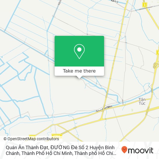 Bản đồ Quán Ăn Thành Đạt, ĐƯỜNG Đê Số 2 Huyện Bình Chánh, Thành Phố Hồ Chí Minh