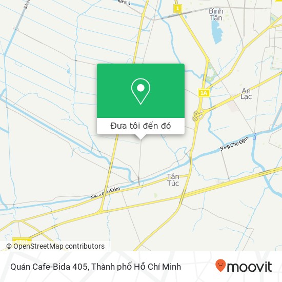 Bản đồ Quán Cafe-Bida 405, ĐƯỜNG Nguyễn Cửu Phú Huyện Bình Chánh, Thành Phố Hồ Chí Minh