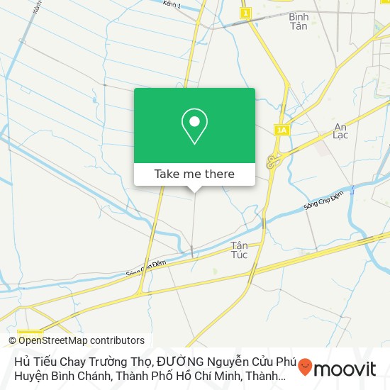 Bản đồ Hủ Tiếu Chay Trường Thọ, ĐƯỜNG Nguyễn Cửu Phú Huyện Bình Chánh, Thành Phố Hồ Chí Minh
