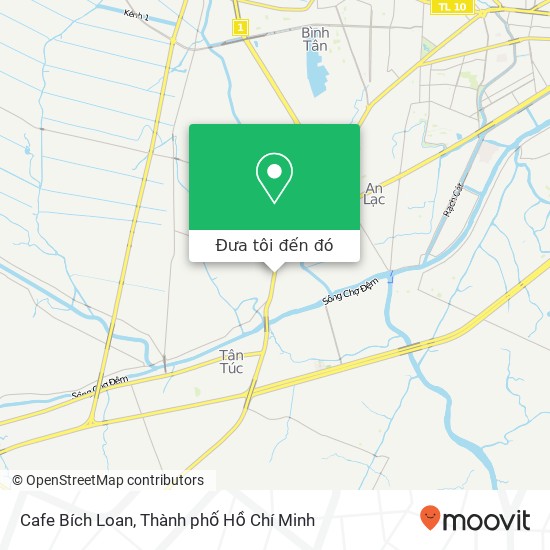 Bản đồ Cafe Bích Loan, ĐƯỜNG Huỳnh Bá Chánh Huyện Bình Chánh, Thành Phố Hồ Chí Minh