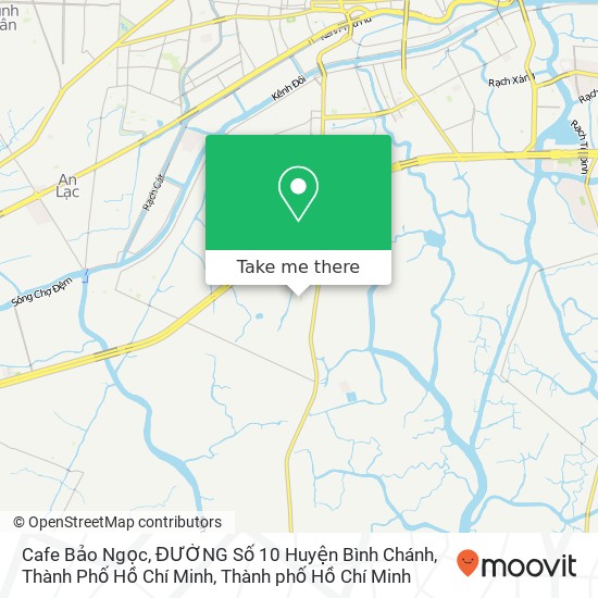 Bản đồ Cafe Bảo Ngọc, ĐƯỜNG Số 10 Huyện Bình Chánh, Thành Phố Hồ Chí Minh