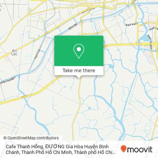 Bản đồ Cafe Thanh Hồng, ĐƯỜNG Gia Hòa Huyện Bình Chánh, Thành Phố Hồ Chí Minh