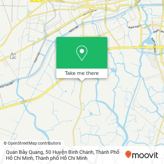 Bản đồ Quán Bảy Quang, 50 Huyện Bình Chánh, Thành Phố Hồ Chí Minh