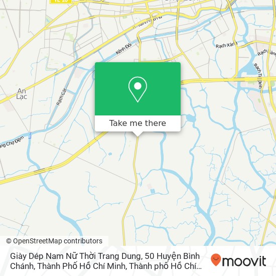 Bản đồ Giày Dép Nam Nữ Thời Trang Dung, 50 Huyện Bình Chánh, Thành Phố Hồ Chí Minh