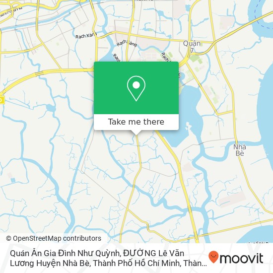 Bản đồ Quán Ăn Gia Đình Như Quỳnh, ĐƯỜNG Lê Văn Lương Huyện Nhà Bè, Thành Phố Hồ Chí Minh