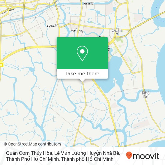 Bản đồ Quán Cơm Thúy Hòa, Lê Văn Lương Huyện Nhà Bè, Thành Phố Hồ Chí Minh