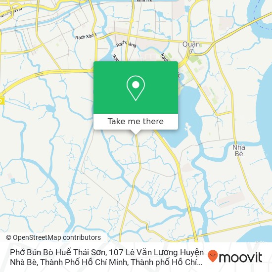 Bản đồ Phở Bún Bò Huế Thái Sơn, 107 Lê Văn Lương Huyện Nhà Bè, Thành Phố Hồ Chí Minh