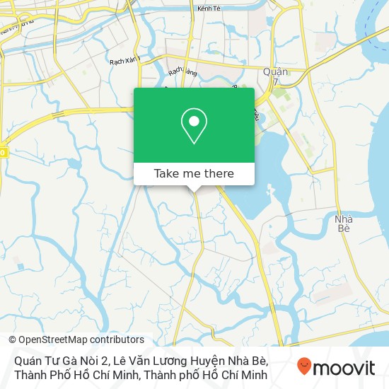 Bản đồ Quán Tư Gà Nòi 2, Lê Văn Lương Huyện Nhà Bè, Thành Phố Hồ Chí Minh